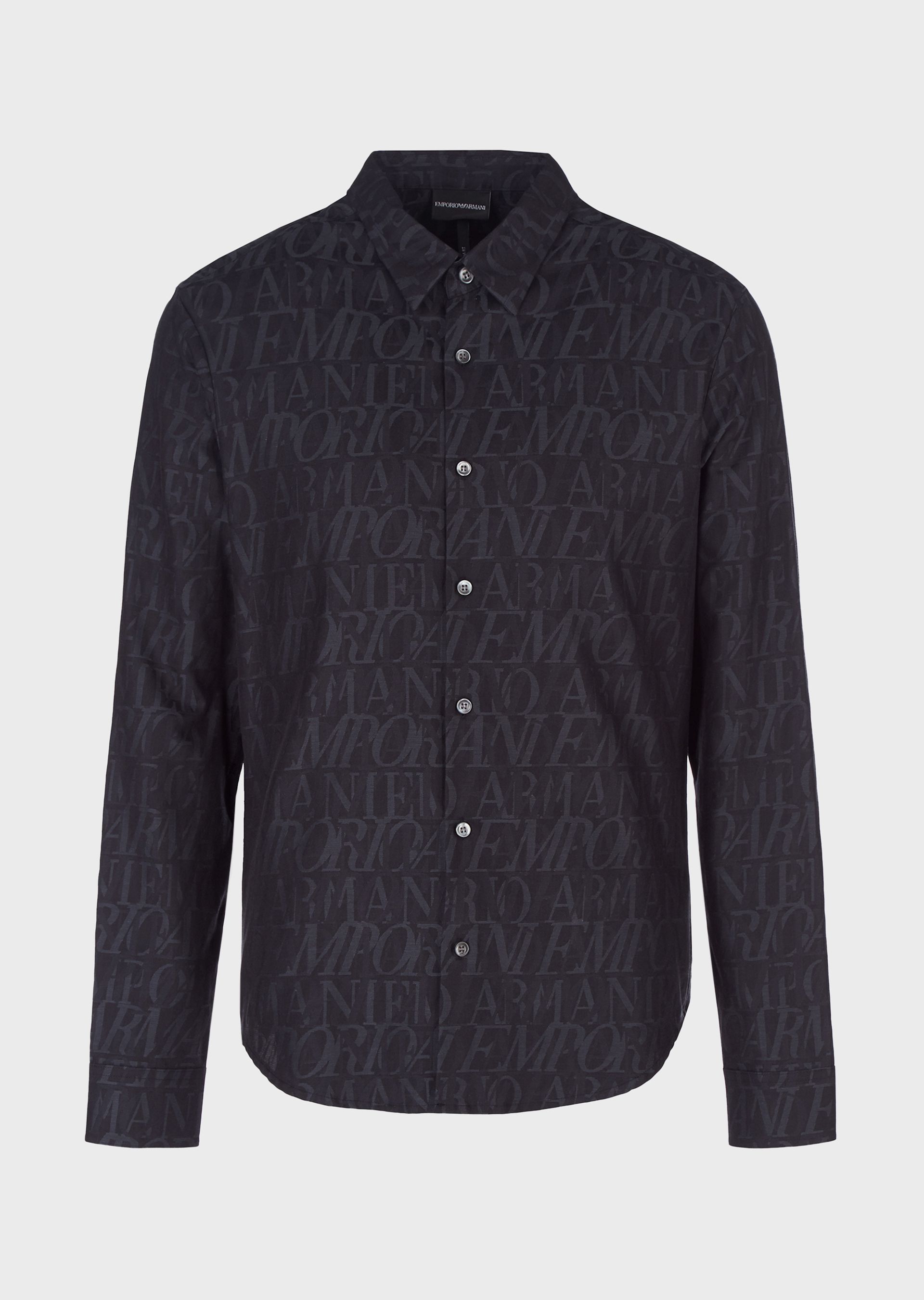 

Рубашка Emporio Armani  Черная 6H1C09.1NJZZ, Рубашка Emporio Armani 48 Черная 6H1C09.1NJZZ
