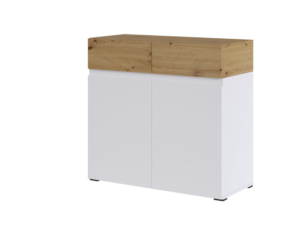 

Низкий комод с тумбами и ящиками для гостиной Rimini Meble Wójcik 90x85.5x40 085095