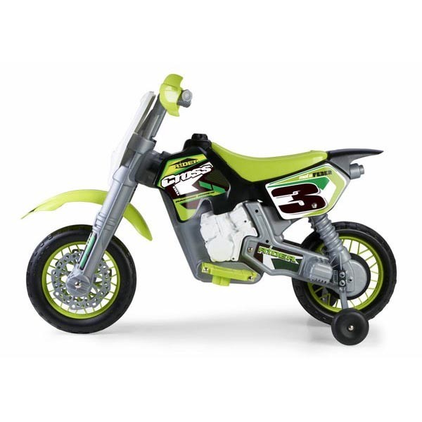 

Электромобиль-байк Feber Rider Cross 6 В зеленый 3+, 12223