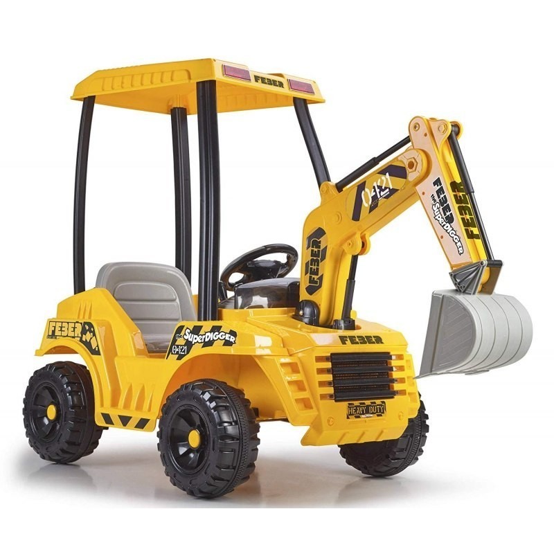 

Электромобиль-экскаватор Feber Supper Digger 12 В желтый 3+, 12320