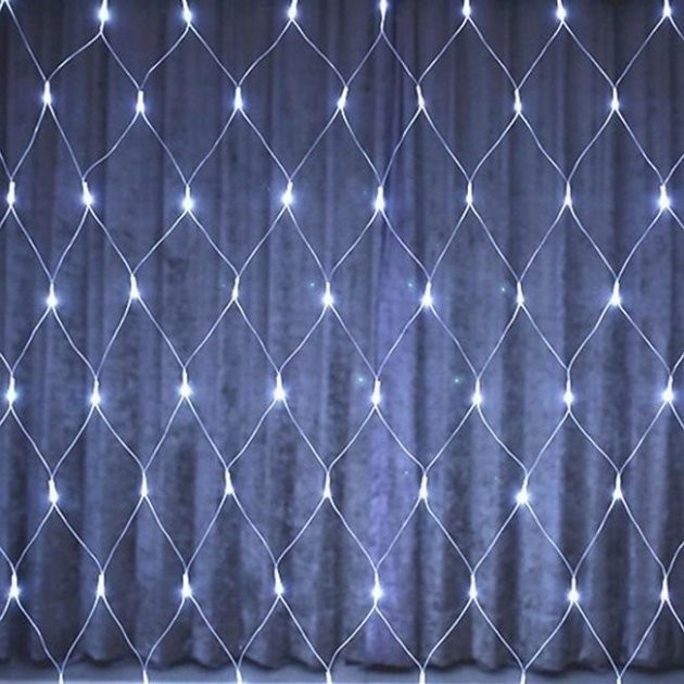 

Гирлянда светодиодная "Сетка" 120 LED | 1,5х1,5м | Белый цвет