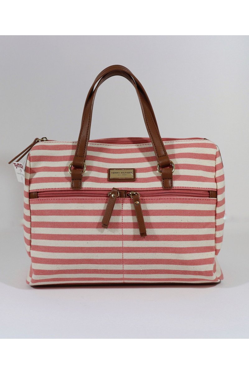 

Женская сумка Tommy Hilfiger STRIPED Striped Canvas цвет красный (BWO-1006)