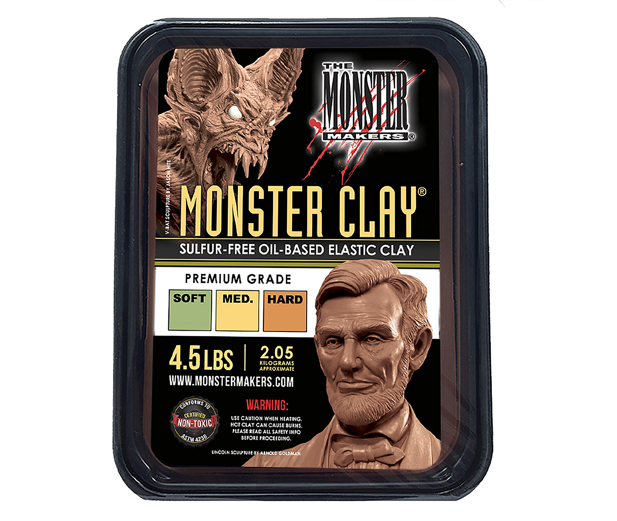 

Скульптурная профессиональная масса для лепки Monster Clay Soft. 2,05 кг