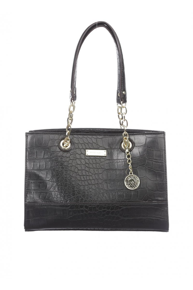 

Женская сумка Anne Klein Blackreptile Satchel цвет черный (BWO-1001)