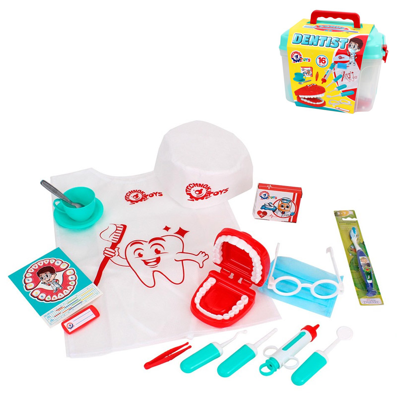 

Игровой набор ТехноК Стоматолог 16 предметов (7365)