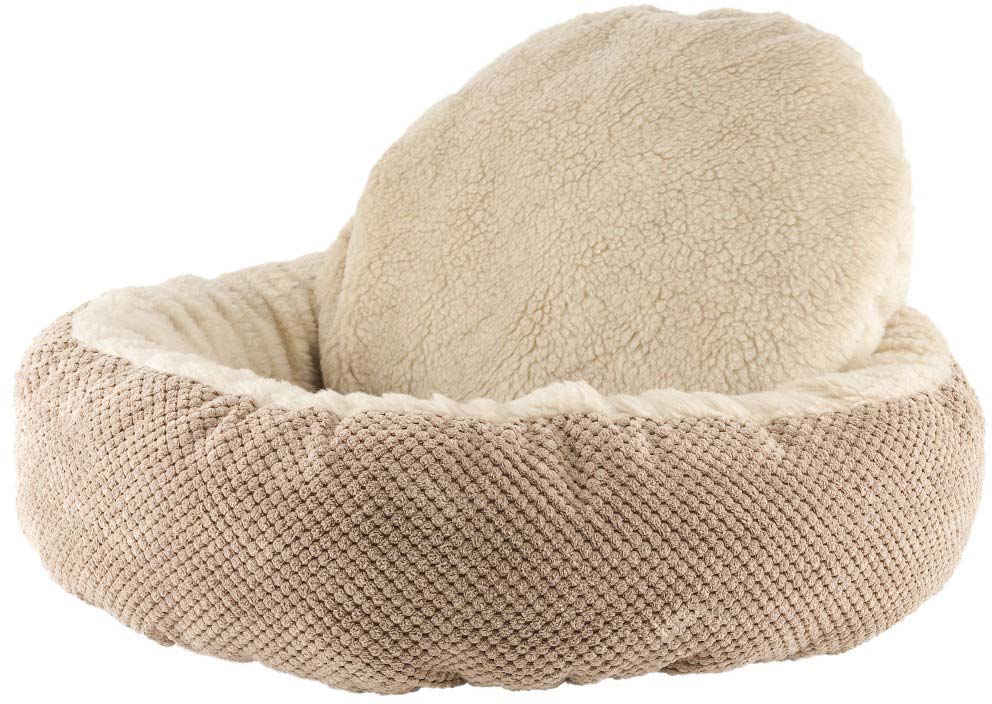 

Лежак для кошек и собак Фортнокс FX home на меху 60х60х22 см Капучино