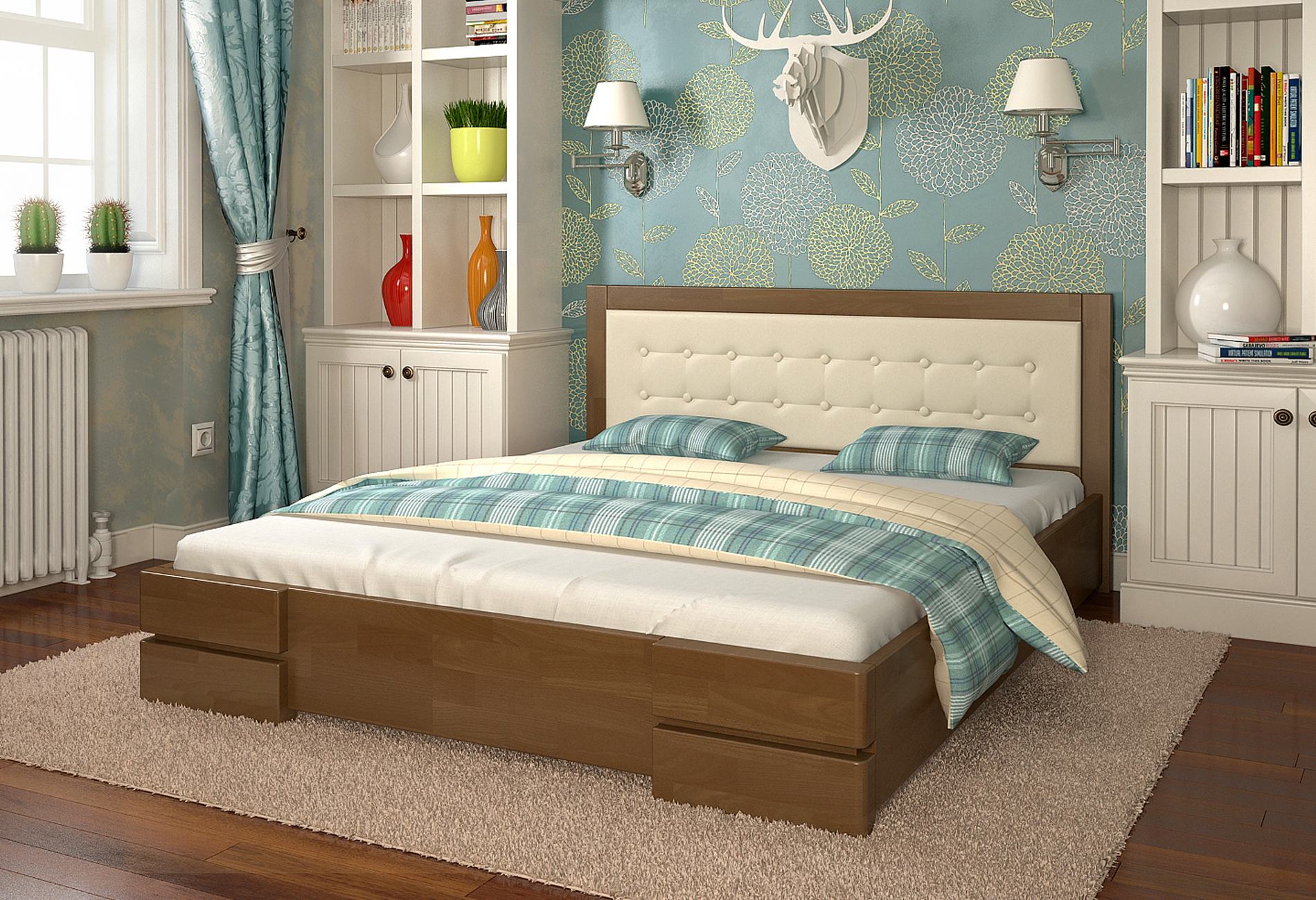 

Кровать Arbordrev Регина (140*200) бук Орех