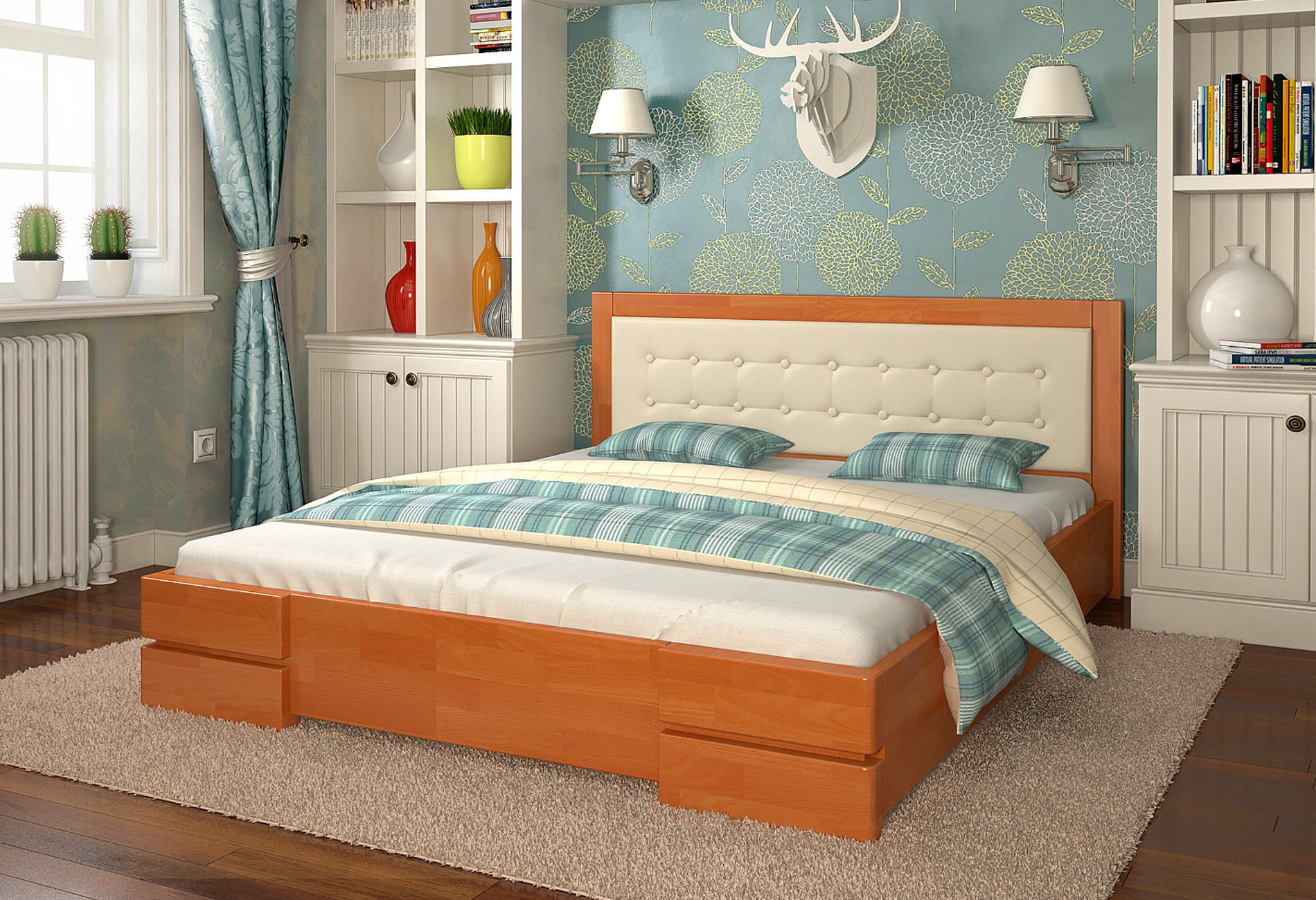 

Кровать Arbordrev Регина (140*200) бук Ольха