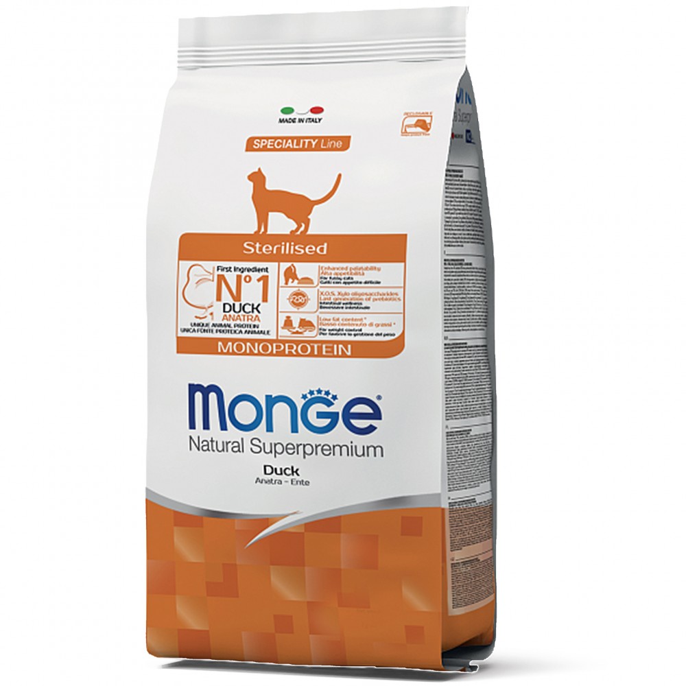 

Корм Monge cat cat Sterilised с мясом утки 1,5 кг (70011952)