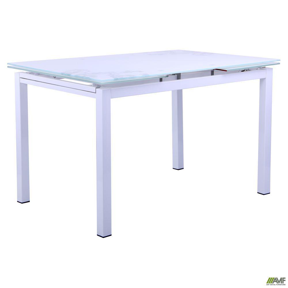 

Стол AMF Мишель База белый/Стекло белый с узором 258120
