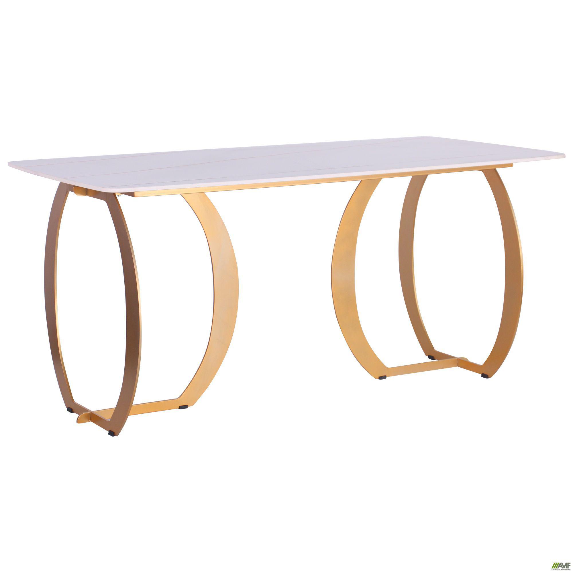 

Стол AMF обеденный Alexis gold/ceramics Lasa bianco 547054