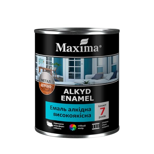 

Эмаль алкидна Maxima желтая 2.3 кг (12040035)