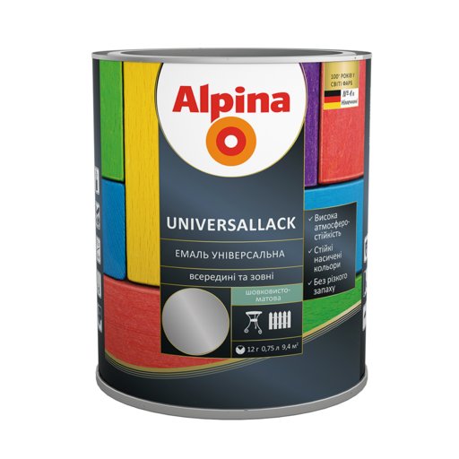 

Эмаль Alpina оконно-серая 0.75 л (12035282)