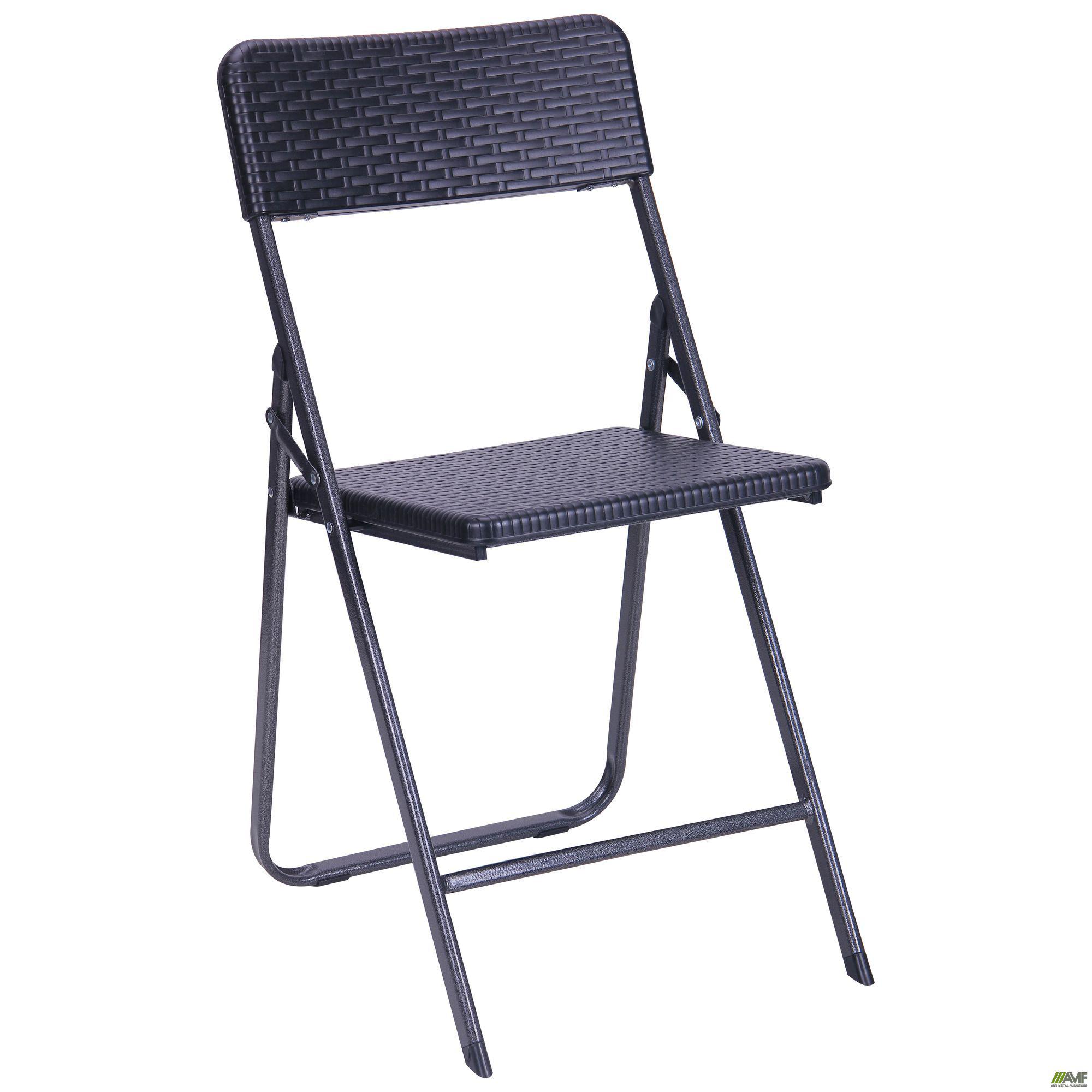 

Стул AMF складной Морган пластик Rattan Black 514749