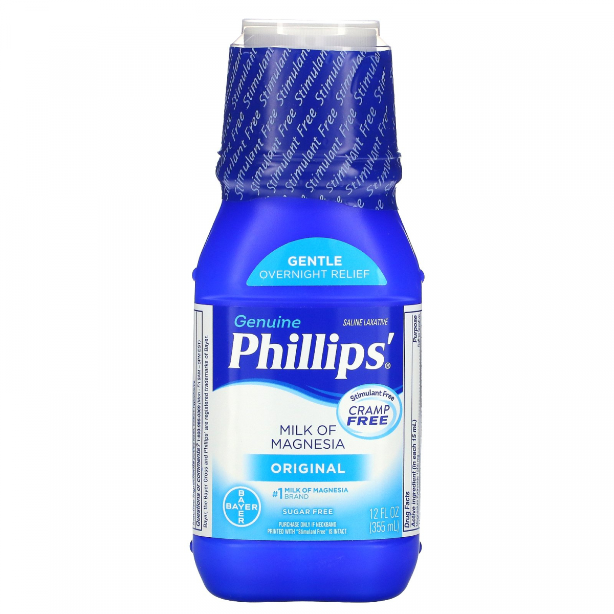 

Настоящее молоко магнезии, оригинальное, Phillip's, 12 жидких унций (355 мл)