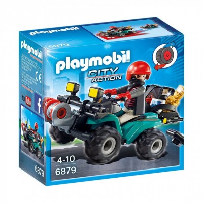 

Конструктор Playmobil Грабитель с добычей на квадроцикле (6079801)