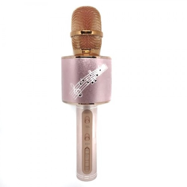 

Беспроводной Bluetooth микрофон с функцией disco подсветкой Karaoke YS66 Розовое Золото (TSM57678EWQFG)