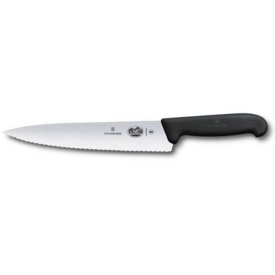 

Кухонный нож Victorinox Fibrox Carving 22 см Serrated Black (5.2033.22)