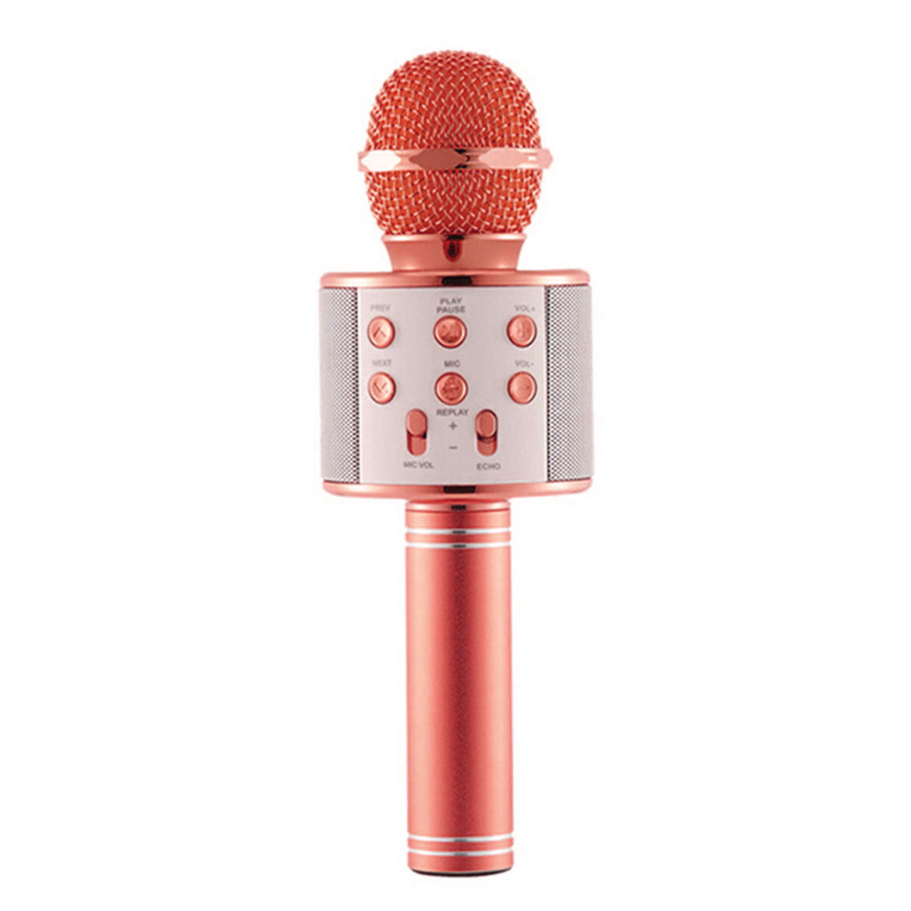 

Микрофон беспроводной караоке WSTER WS 858 Bluetooth USB AUX Розовое Gold (TSM1811Erggg)