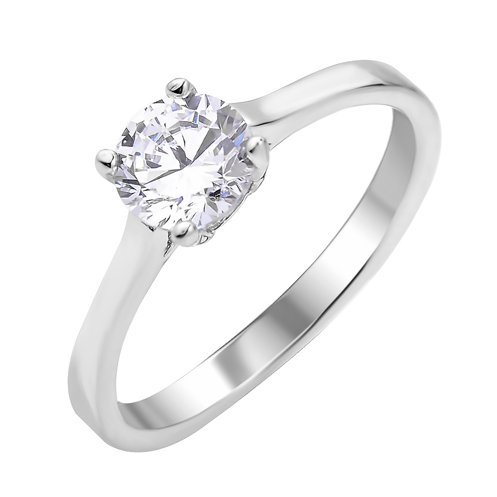 

Серебряное кольцо с цирконием 000113852 18 размера