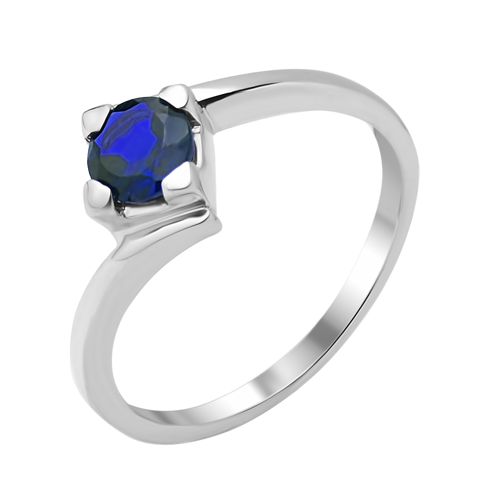 

Серебряное кольцо с сапфиром 000134848 17.5 размера