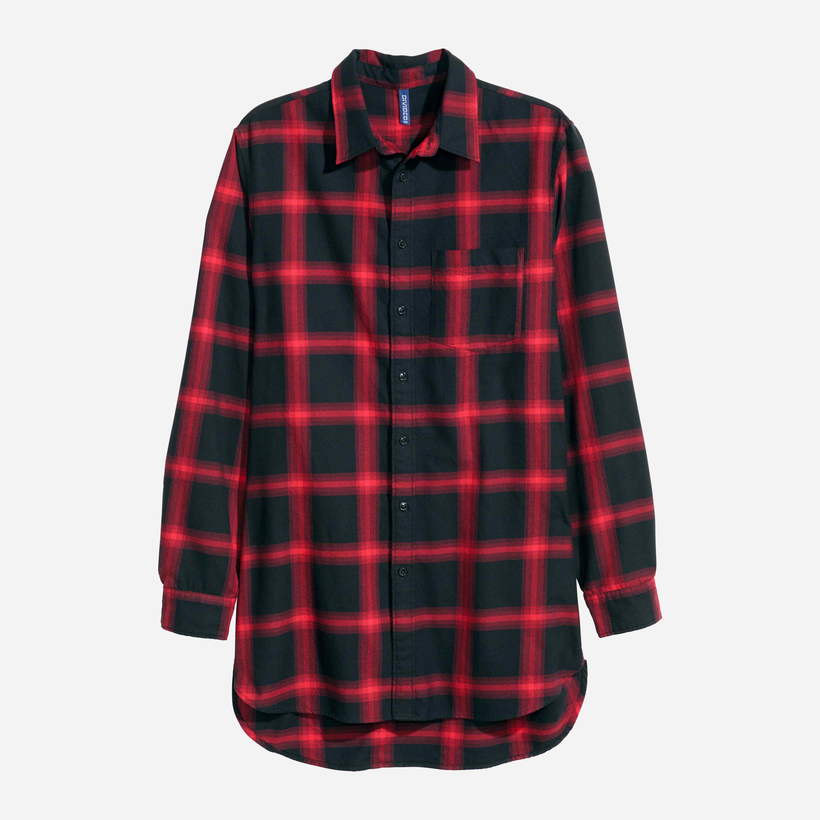 

Рубашка H&M XAZ038871EEBE L Черная с красным