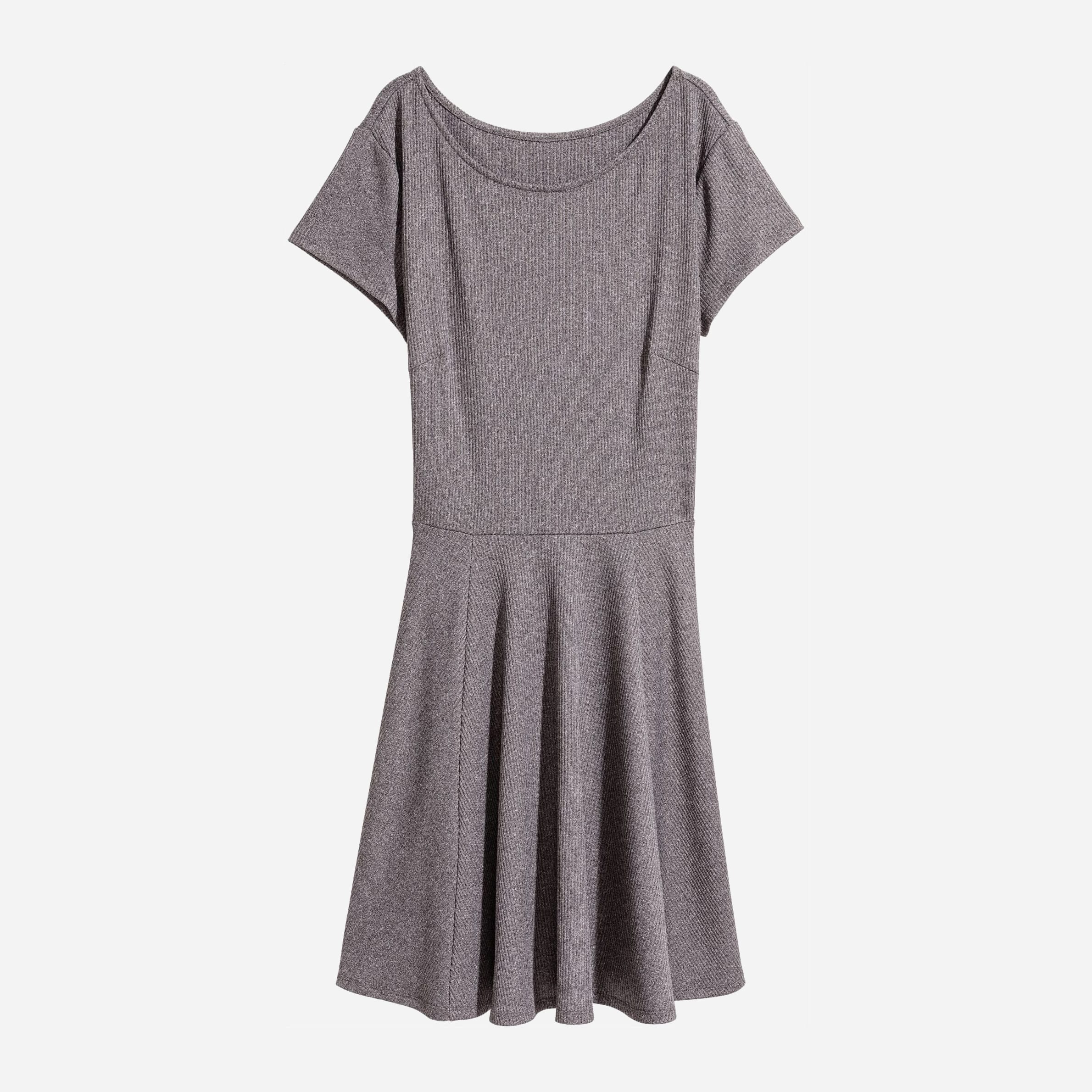 Акція на Сукня-футболка міні літня жіноча H&M 5476106bar S Сіра від Rozetka