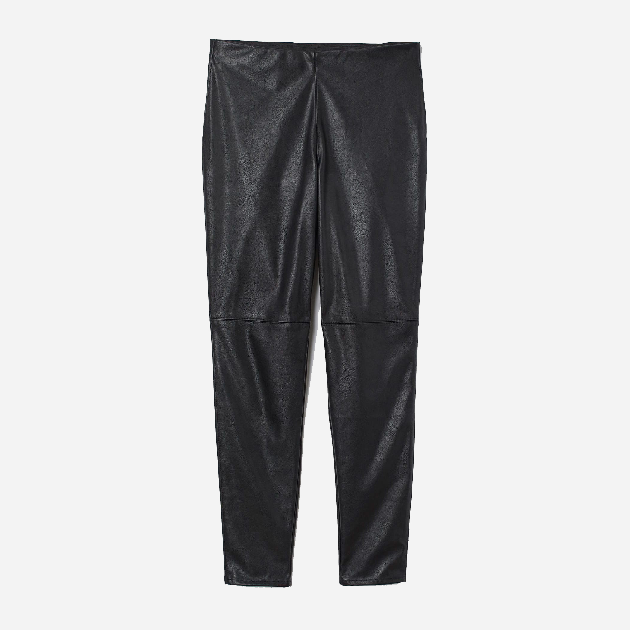 

Леггинсы из искусственной кожи H&M 6745289log 54 Черные
