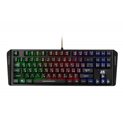 

Клавиатура 2E KG355 LED 87key USB Black Ukr (2E-KG355UBK)