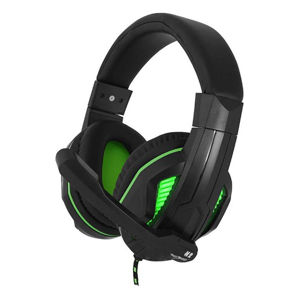 

Наушники GEMIX N2 LED black/green Gaming