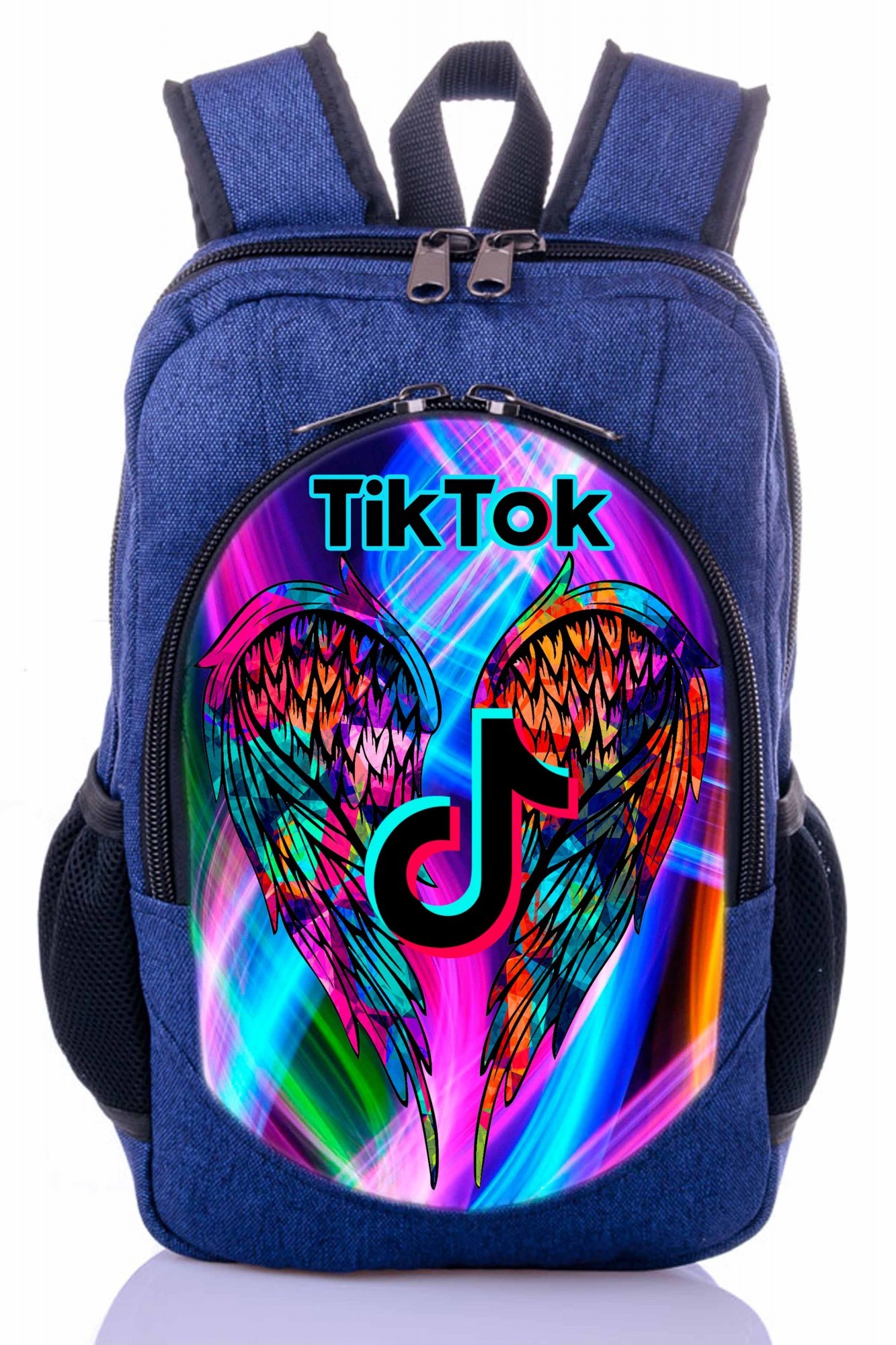 

Рюкзак школьный AIDA с принтом Тик Ток Tik Tok синий ( tik - 85 )