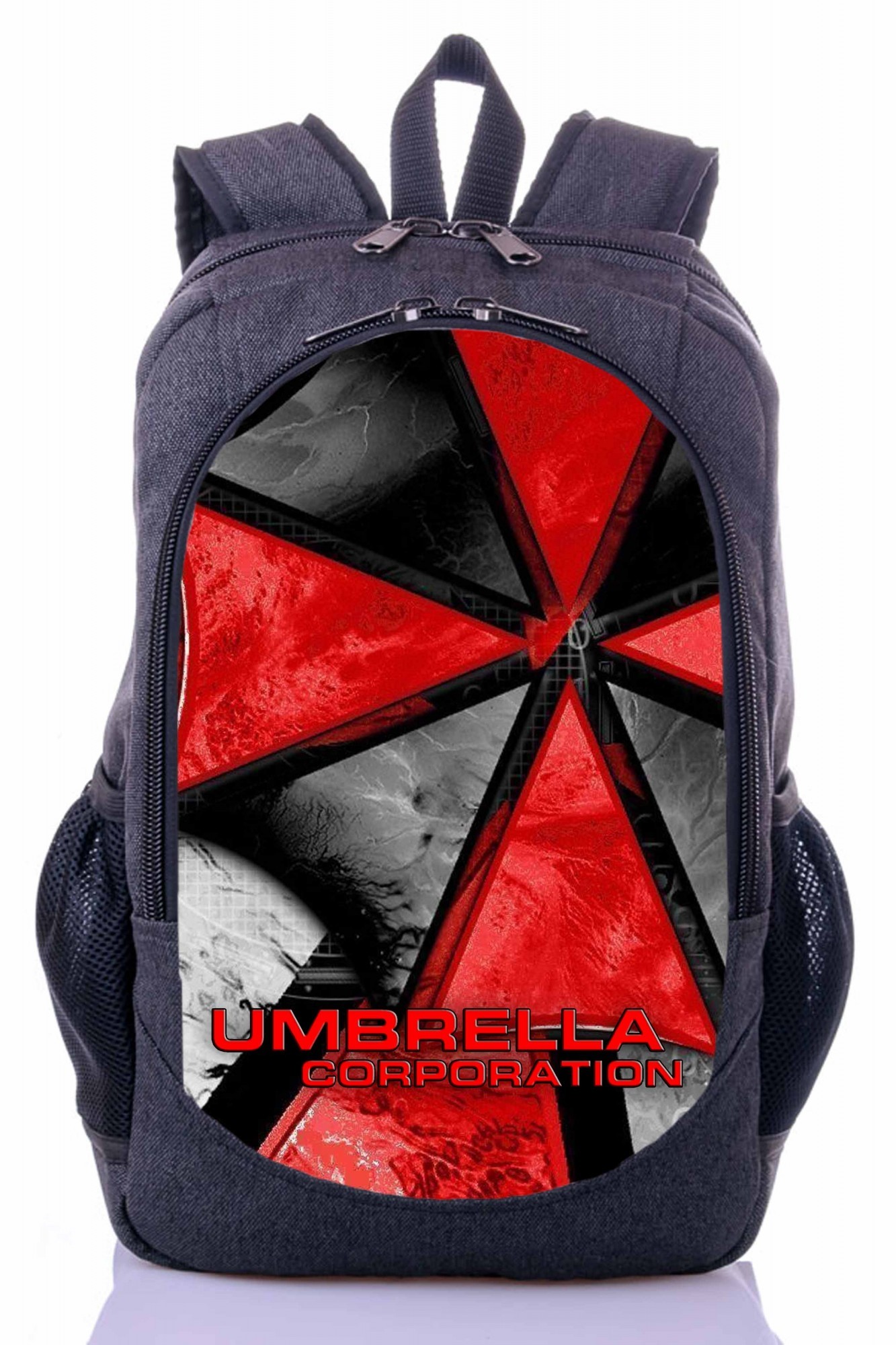 

Рюкзак школьный AIDA с принтом эпидемия Umbrella Corporation серый ( bio - 06 )