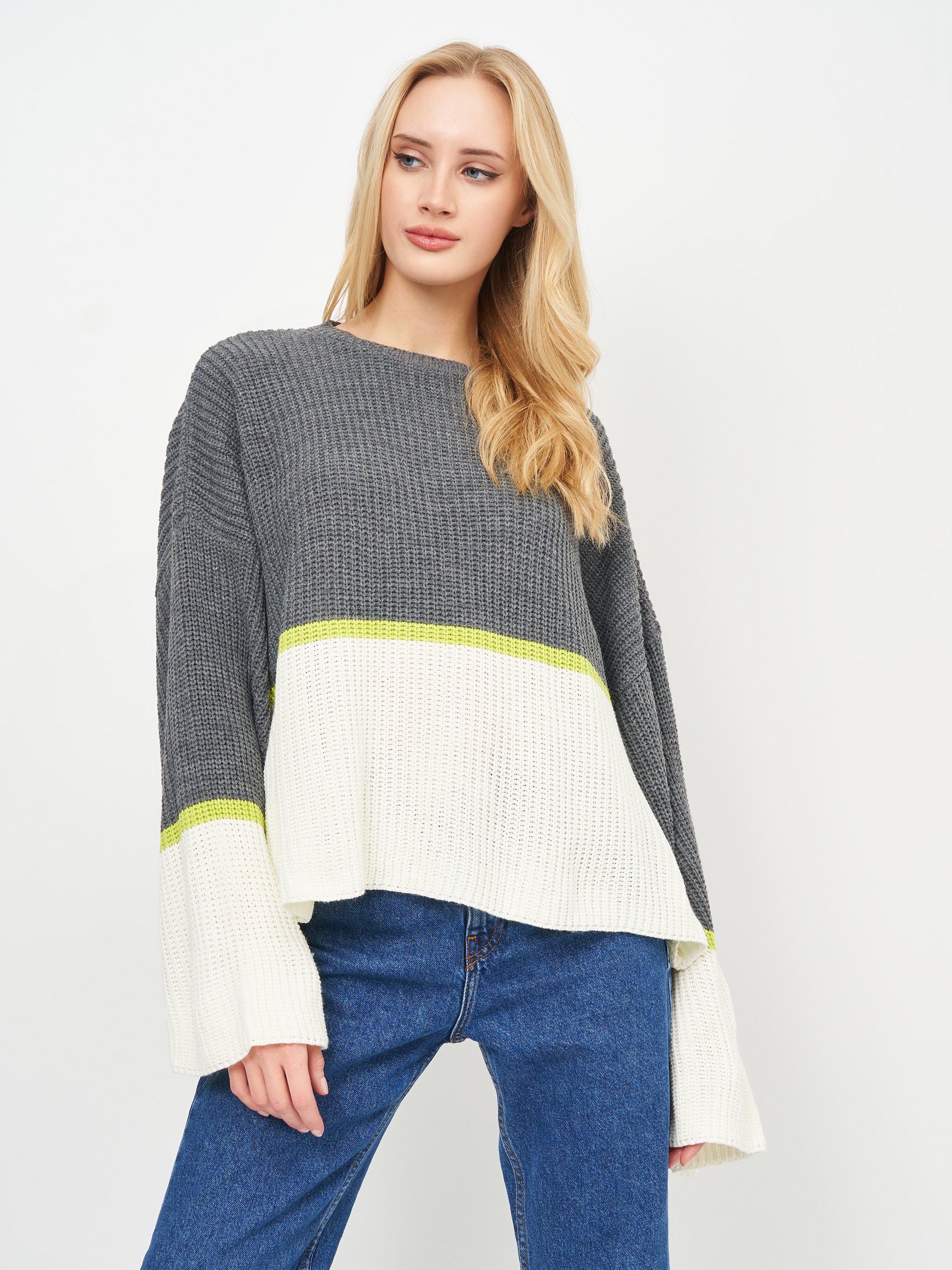 

Джемпер Missguided XAZ204494SIZD  Серый с белым, Джемпер Missguided XAZ204494SIZD 44 Серый с белым