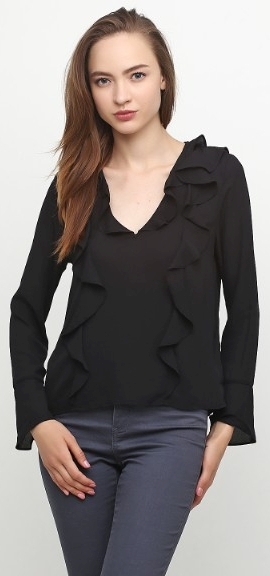 

Блузка H&M KK4574465 34 Черная