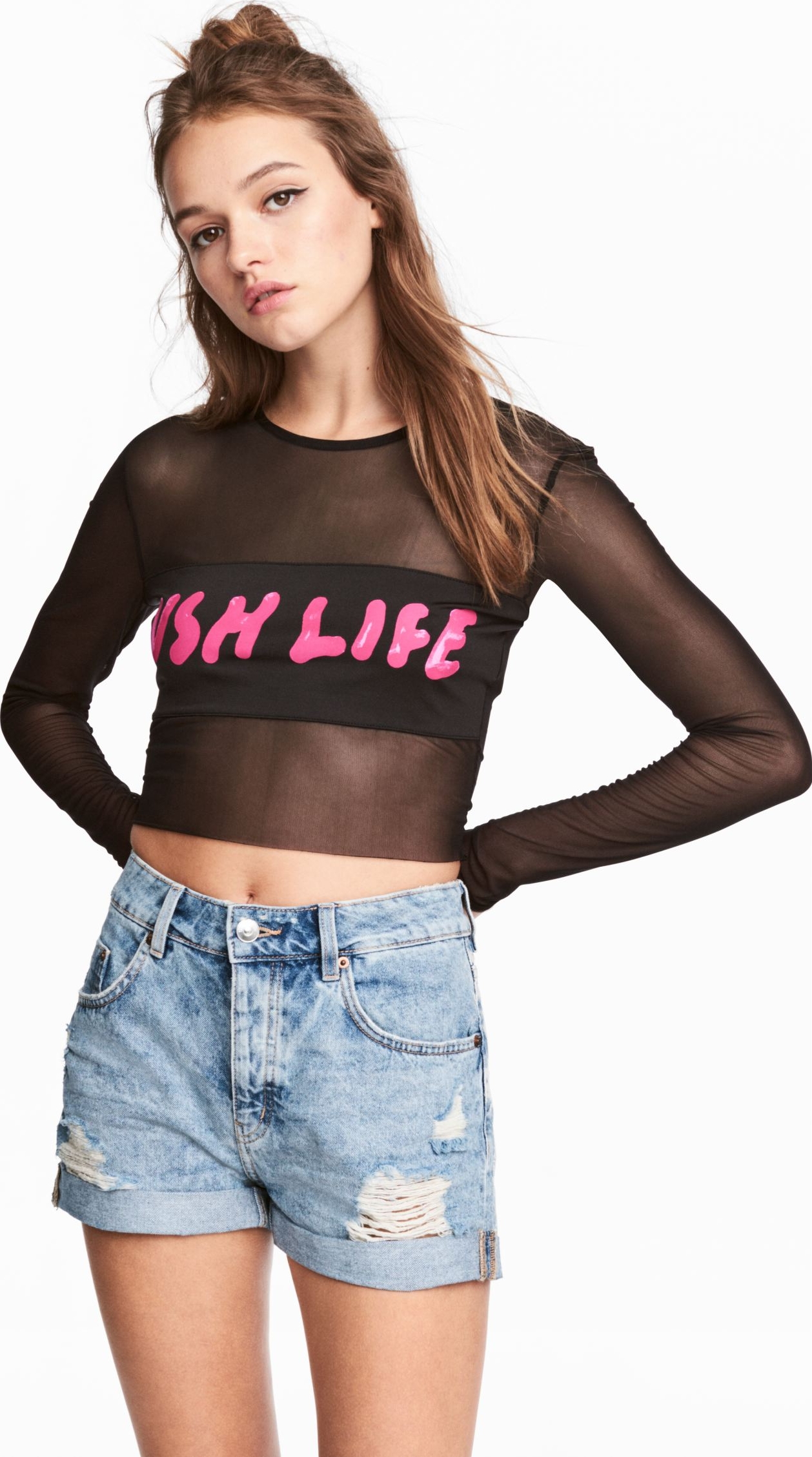 

Лонгслив H&M KK5340265 L Черный