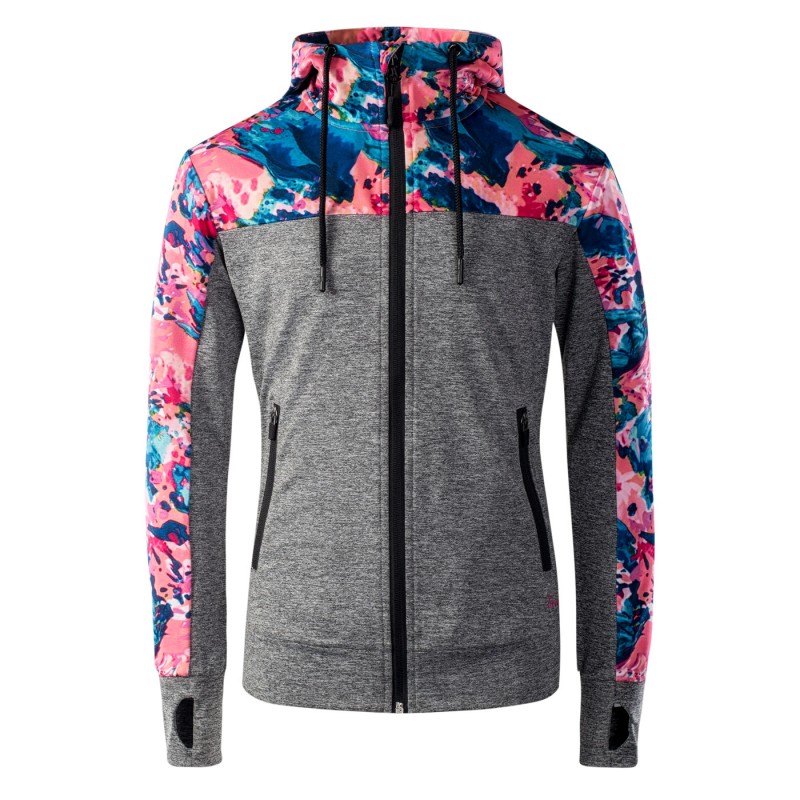 

Кофта спортивная SALULA JRG IQ SALULA JRG-DK GRAY MELANGE/PAT 164 Розовый Серый (5902786136322)