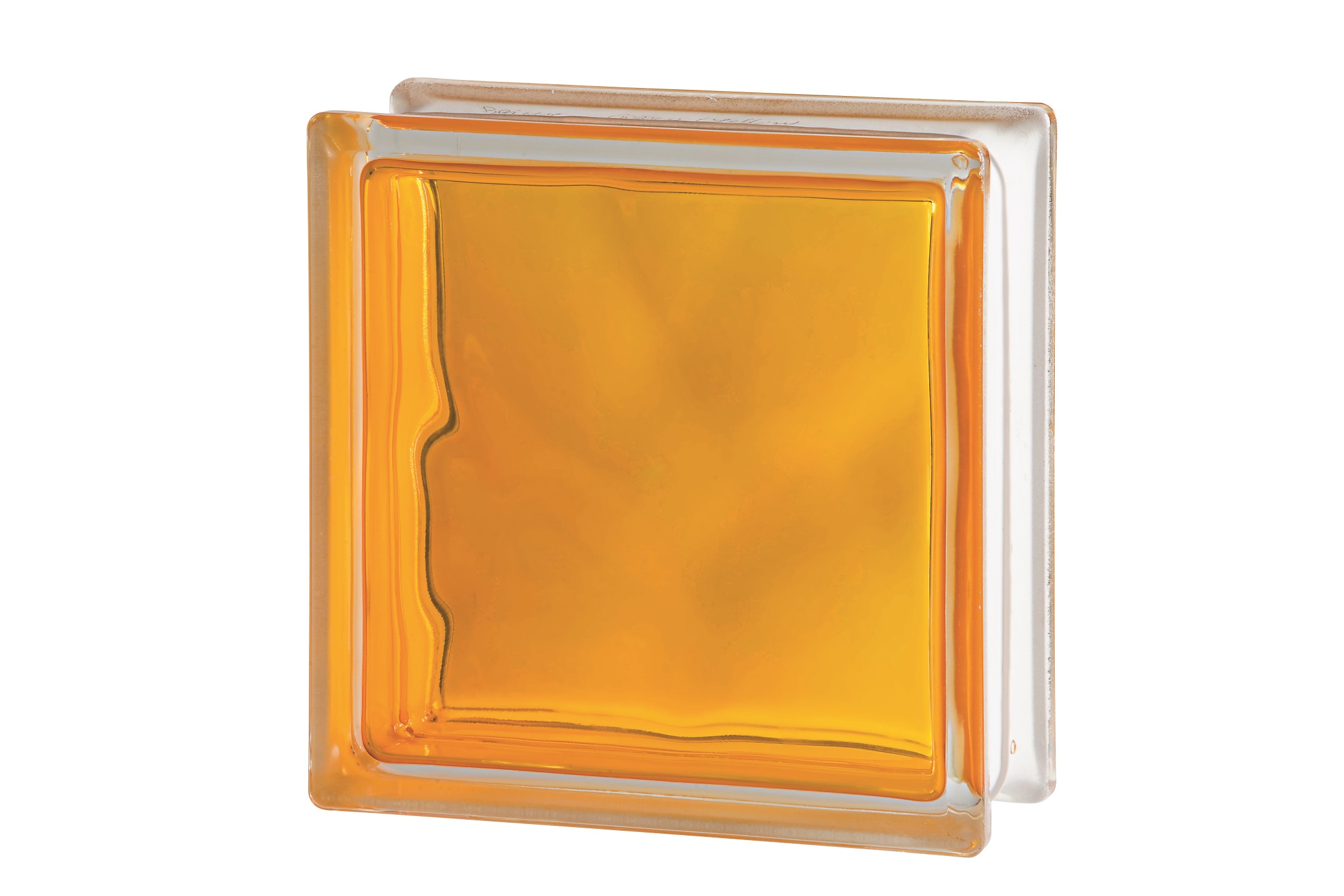 

Стеклоблок Seves Brilly Yellow Wave 1919/8 190х190х80 Прозрачный Желтый