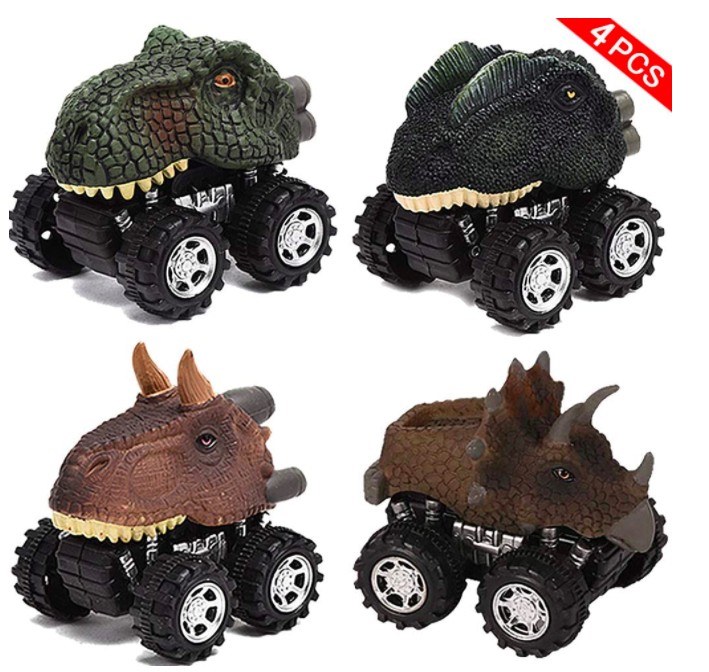 

Инерционные машинки Динозавры Dinosaur Cars, 4 Pcs набор из 4 шт