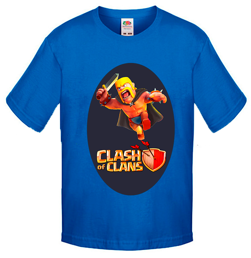 

Футболка Fruit of the Loom cash of clans Синий 116 см B1COC1YM116