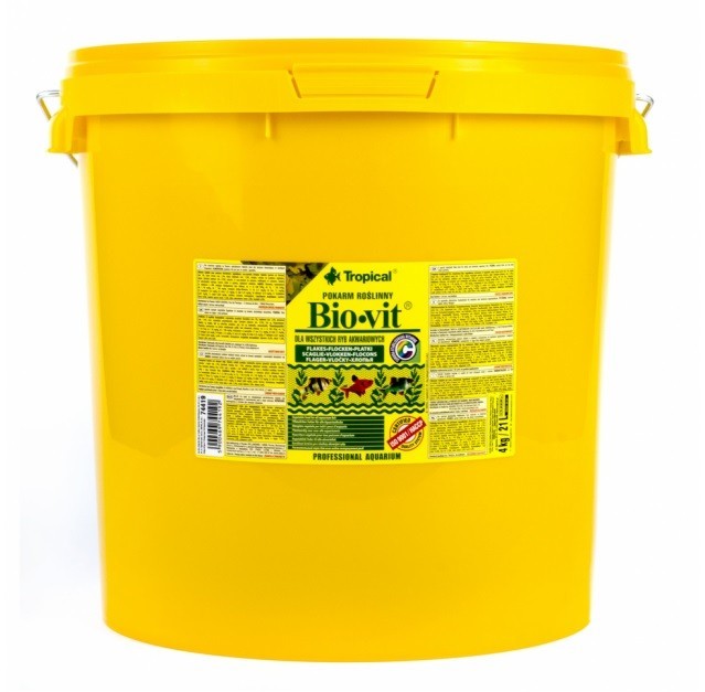 

Корм Tropical Bio-vit для аквариумных рыб в хлопьях 21 л/4 кг