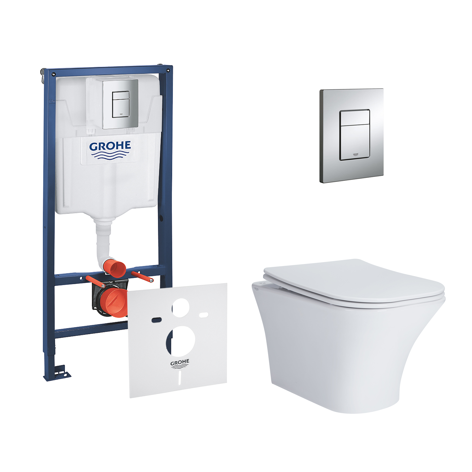 

Набор инсталляция 4 в 1 Grohe Rapid SL 38772001 + унитаз с сиденьем Qtap Presto QT24332615EW