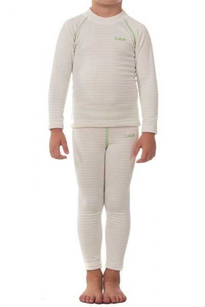 

Комплект детского термобелья Catch Fun White/Green, Комплект детского термобелья Catch Fun White/Green M