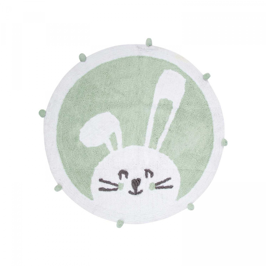 

Коврик в детскую комнату Irya Bunny mint ментоловый 110*110 (svt-2000022288453)