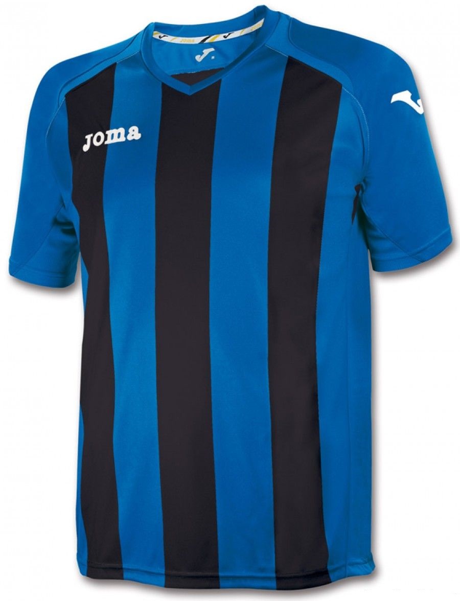 

Футболка черно-синяя Joma Pisa 12 4XS 1202.98.071