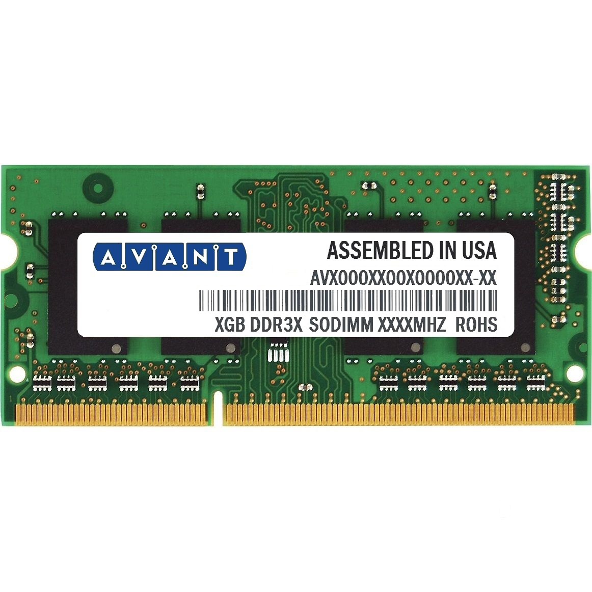 

Оперативна пам'ять Avant SODIMM DDR3 4Gb 1333MHz PC3-10600 (AVH6451U64F9333G7-FP)