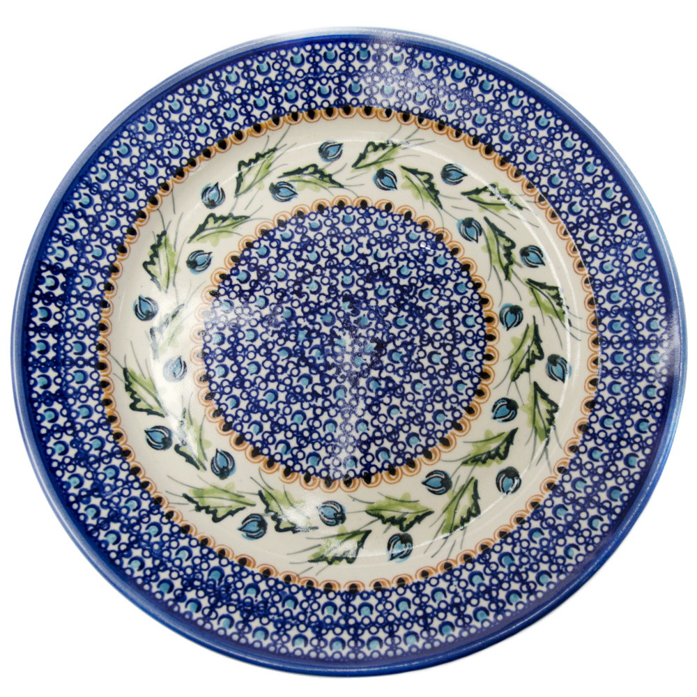 

Тарелка 25 керамическая Бутоны