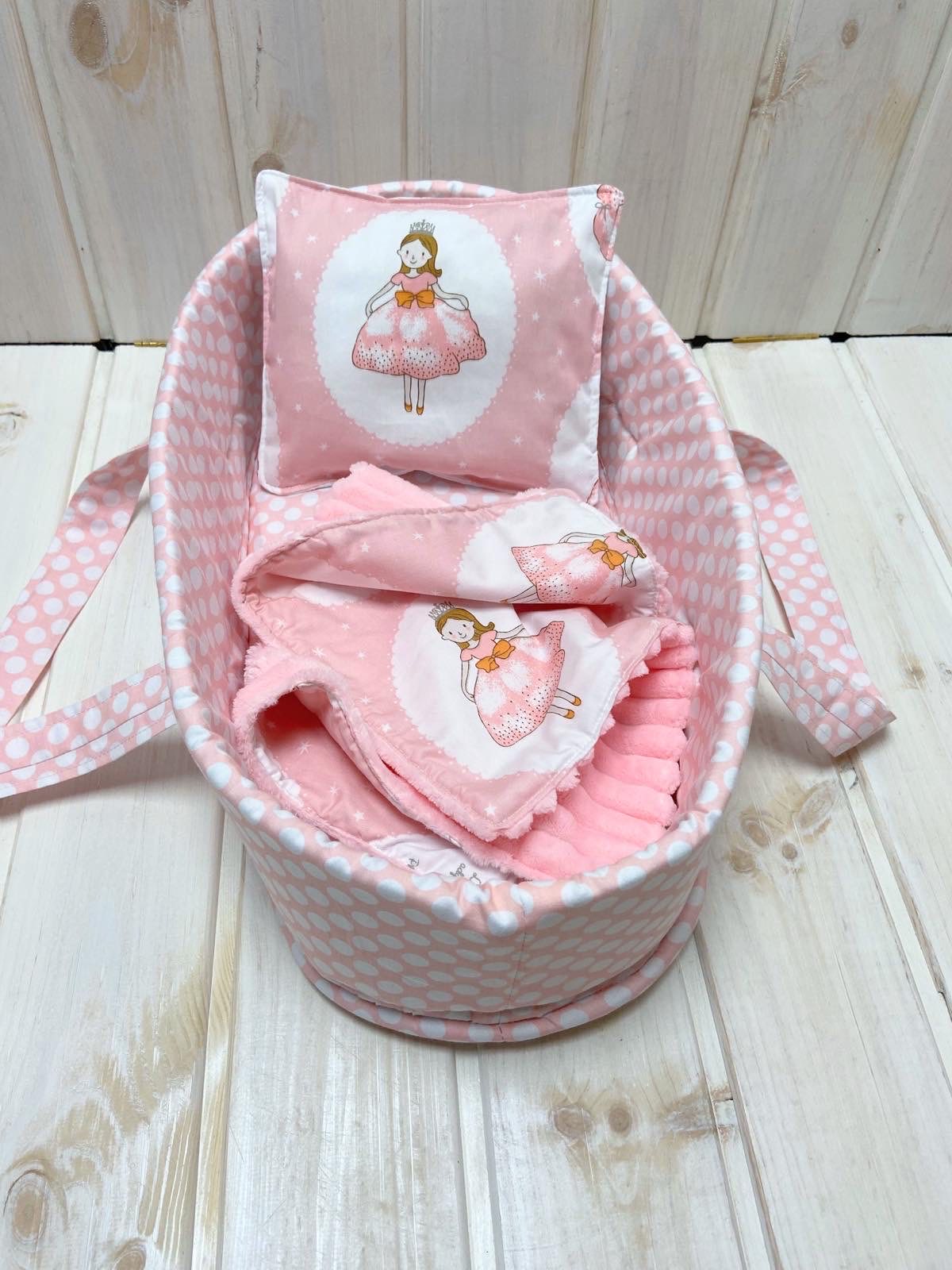 

Сумка-переноска (кокон, люлька) с постелью для куклы Baby Born Toys Принцесса (12м1211) Ручная работа