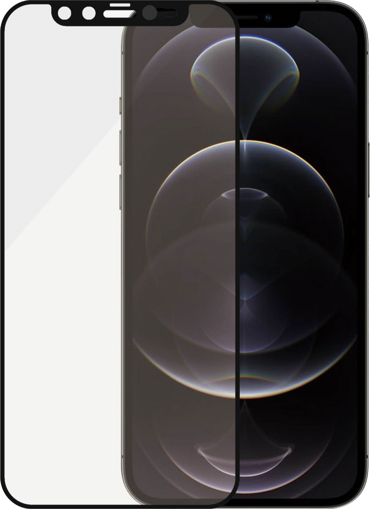 

Защитное стекло Panzer AntiBacterial Case Friendy CamSlider для Apple iPhone 12/12 Pro Black (2714)