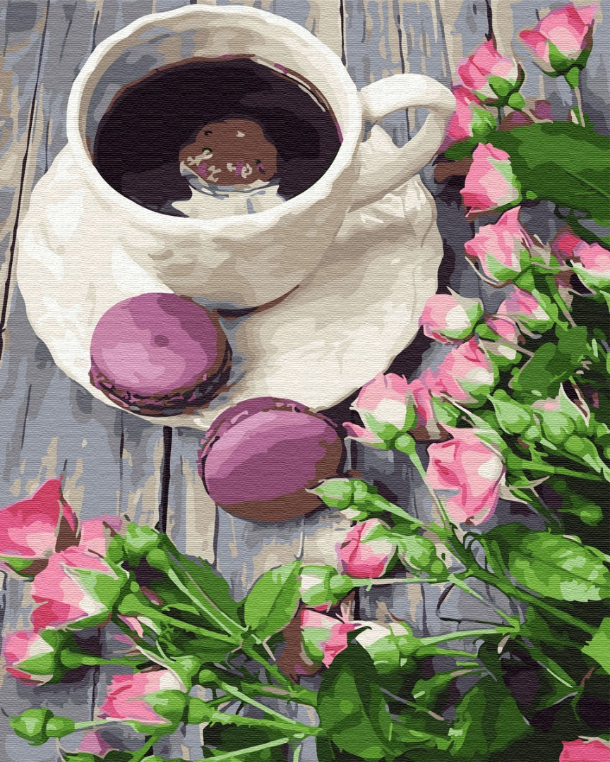 

Картина по номерам "Кофе со вкусом весны" GXB30990 40х50 | Brushme