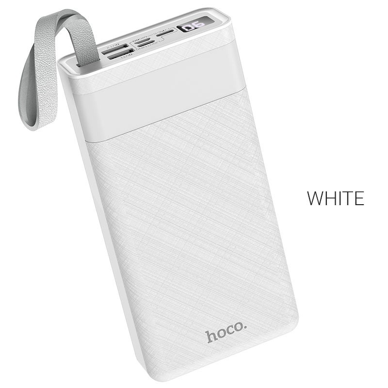 

Павербанк Hoco 30000mAh 2xUSB/Type-C/Lightning, 2A white